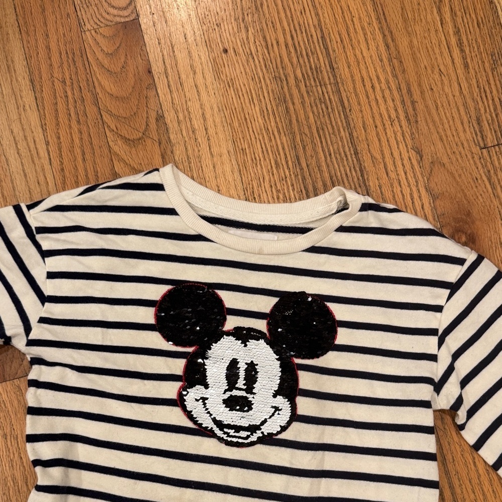 Gap Striped Mickey Mouse Kids Dress Size: Large (10) - Picture 3 of 6